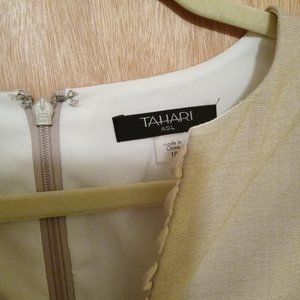 Tahari Dress...Tan...Size 10